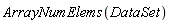 ArrayNumElems(DataSet)