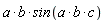 a*b*sin(a*b*c)