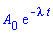 A[0]*exp(-lambda*t)