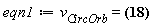 eqn1 := v[CircOrb] = (1/43200)*Pi*R