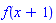 f(x+1)