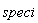 speci