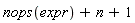 nops(expr)+n+1