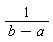 1/(b-a)
