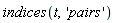 indices(t, 'pairs')