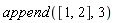 append([1, 2], 3)