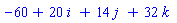 -60+20*`i `+14*`j `+32*`k `