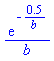 exp(-.5/b)/b