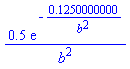 .5*exp(-.1250000000/b^2)/b^2