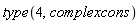 type(4, complexcons)