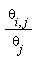 theta[i, j]/theta[j]