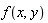 f(x, y)