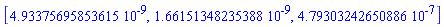 [0.493375695853615e-8, 0.166151348235388e-8, 0.479303242650886e-6]