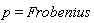 p = Frobenius