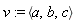 v := `<,>`(a, b, c)
