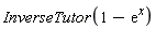 InverseTutor(1-exp(x))