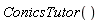 ConicsTutor()