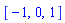 [-1, 0, 1]