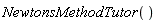 NewtonsMethodTutor()