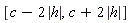 [c-2*abs(h), c+2*abs(h)]