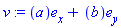 v := Vector[column]([[a], [b]], ["x", "y"])