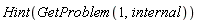 Hint(GetProblem(1, internal))