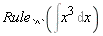 Rule[`^`](Int(x^3, x))