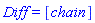 Diff = [chain]