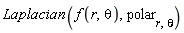 Laplacian(f(r, theta), polar[r, theta])