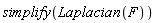 simplify(Laplacian(F))