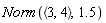 Norm(`<,>`(3, 4), 1.5)