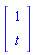 Vector[column]([[1], [t]])