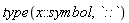 type(x::symbol, `::`)
