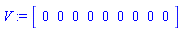 V := Vector[row]([0, 0, 0, 0, 0, 0, 0, 0, 0])