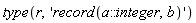 type(r, 'record(a::integer, b)')