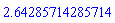 2.64285714285714