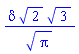 delta*2^(1/2)*3^(1/2)/Pi^(1/2)