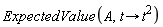 ExpectedValue(A, proc (t) options operator, arrow; t^2 end proc)