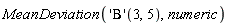 MeanDeviation(('Beta')(3, 5), numeric)