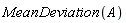 MeanDeviation(A)