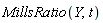 MillsRatio(Y, t)