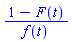 (1-F(t))/f(t)