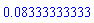 0.8333333333e-1