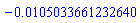 -0.105033661232640e-1