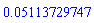 0.5113729747e-1
