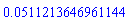 0.511213646961144e-1