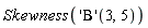Skewness(('Beta')(3, 5))