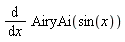 diff(AiryAi(sin(x)), x)