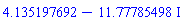 4.135197692-11.77785498*I