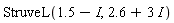 StruveL(1.5-1.*I, 2.6+3*I)